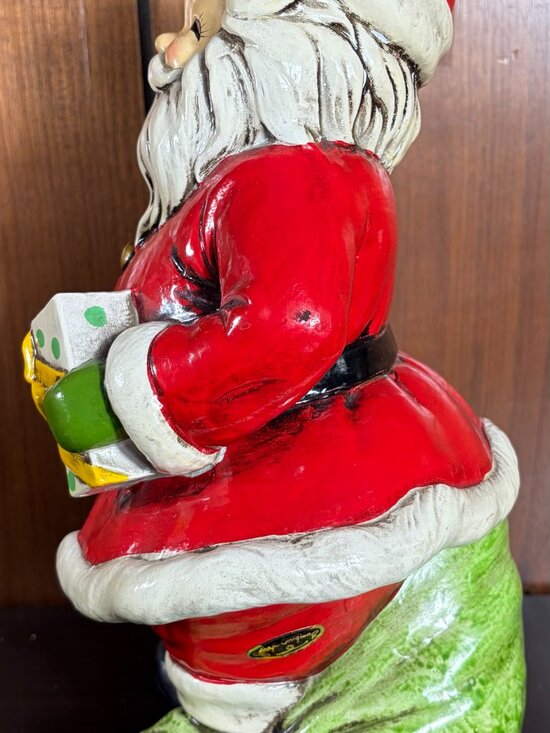 Vtg 1960s Josef Originals 12” Large Santa Claus Figure Christmas MCM Japan - EUC
